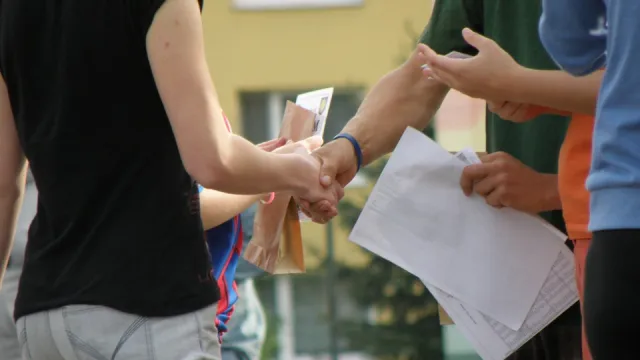 stretta di mano
