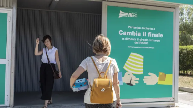 Area del Riuso alla stazione ecologica di via Nataloni