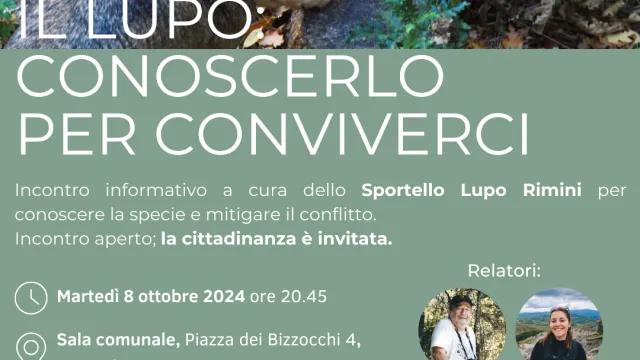 dall’8 ottobre il ciclo di incontri ‘Il lupo: conoscerlo per conviverci