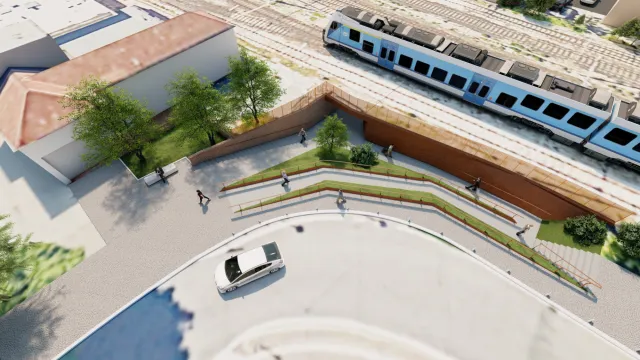 rendering sottopasso