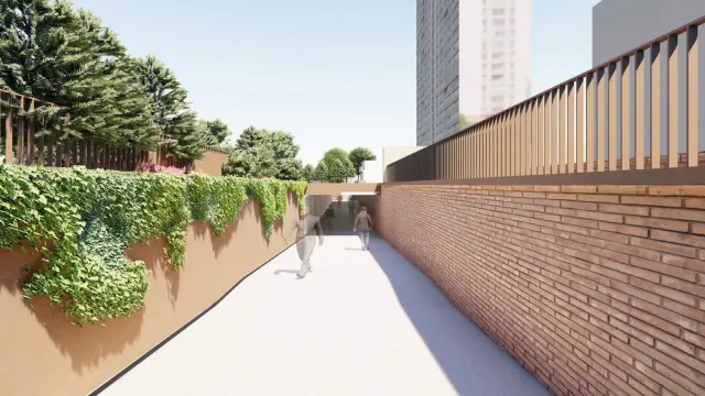 rendering sottopasso