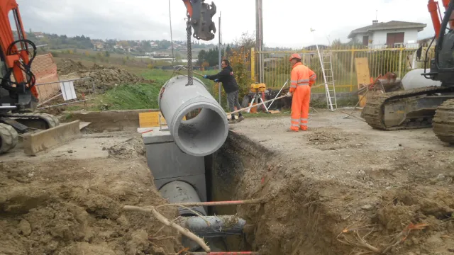 lavori  in via del Poggio