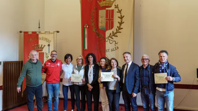 premiazione scuole per la rimini marathon Kids  run