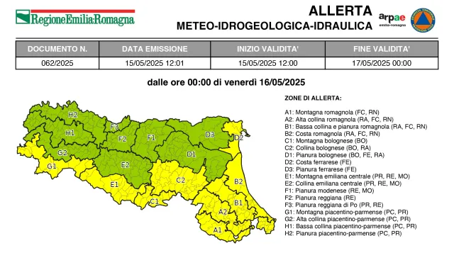 allerta 62/2025