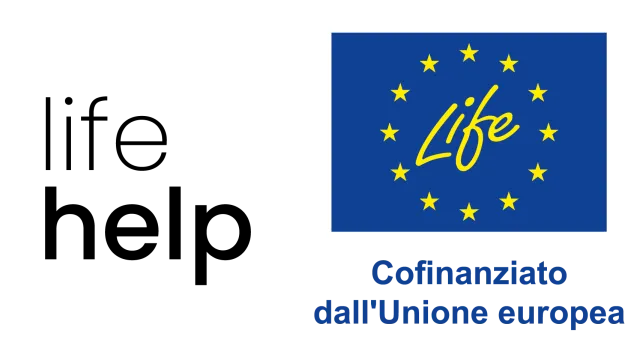 Logo Life Help progetto cofinanziato della UE