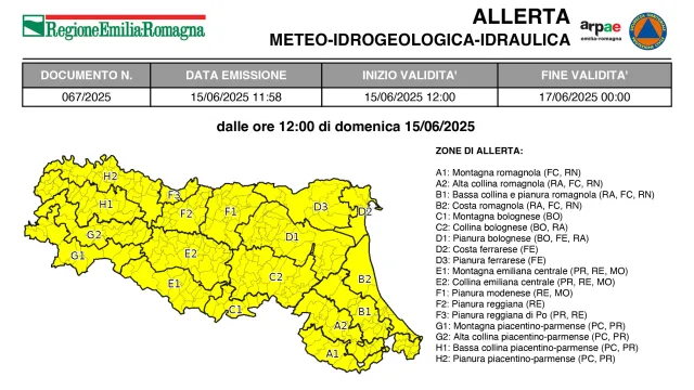 allerta 67/2025