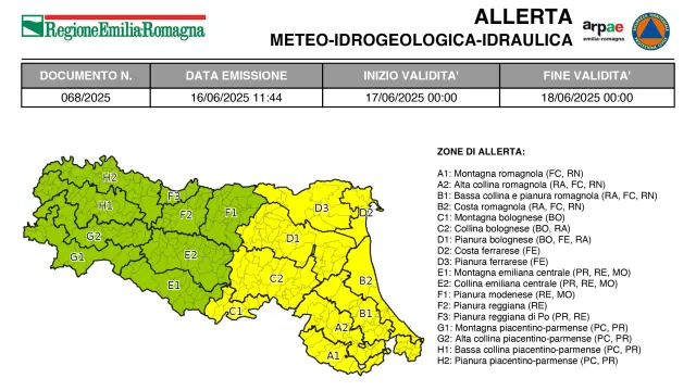 allerta 58/2025