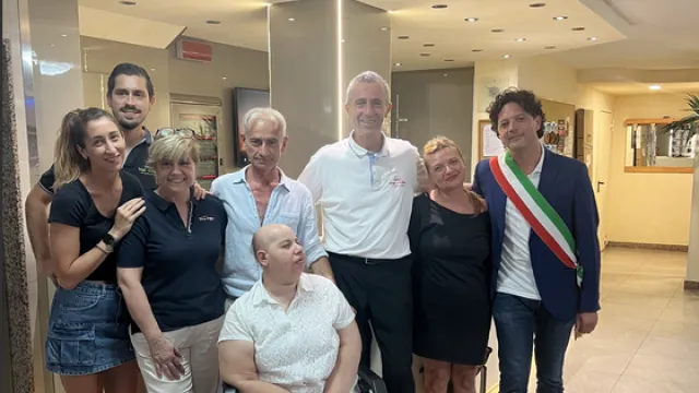 Andrea Caselle premiato all'hotel Bagli di Rivazzurra