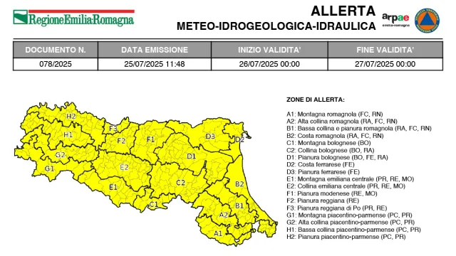 allerta n.78/2025
