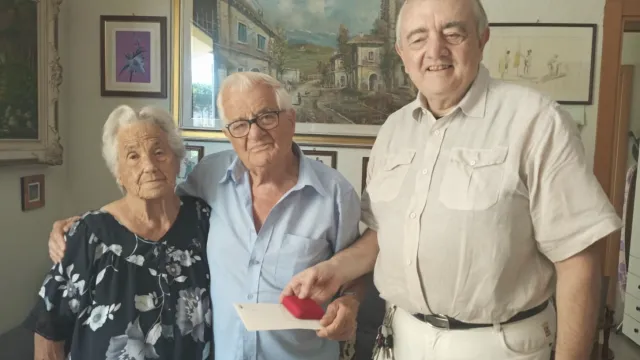 visita di auguri del 2021 in occasione del centesimo compleanno di Elso Casadei