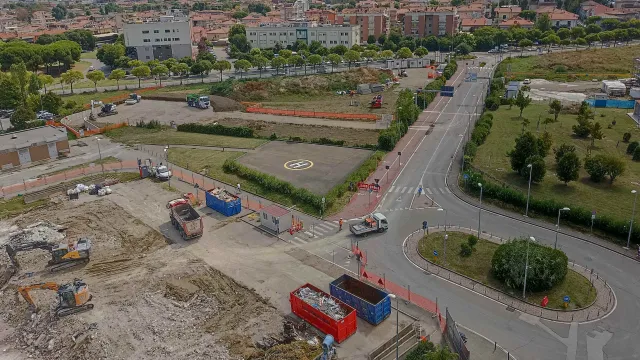 Cantiere nuovo padiglione Ospedale Infermi 