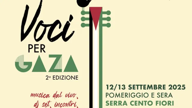 Locandina VOCI PER GAZA 2025