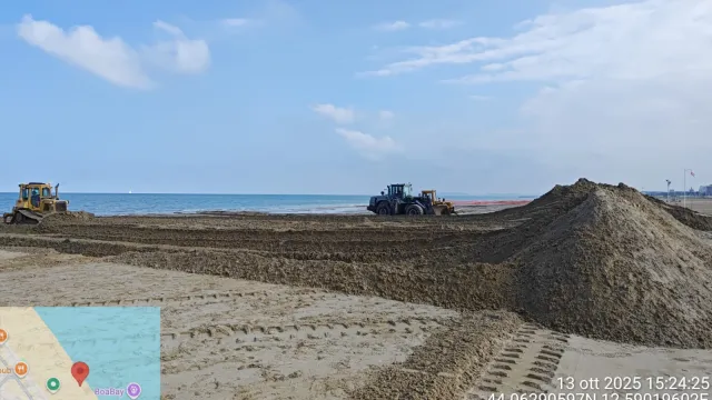 dune invernali sulla spiaggia di Rimini