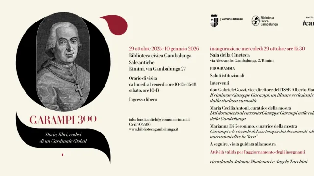 Rimini celebra i trecento anni dalla nascita del cardinale Giuseppe Garamp