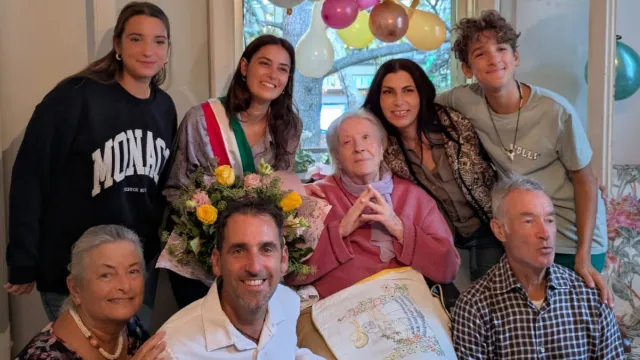 nonna Ermanna che ha spento 100 candeline 