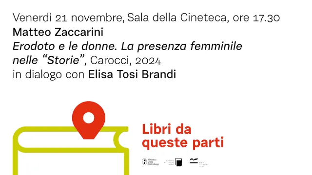 Libri da queste parti": venerdì 21 novembre la presentazione del libro di Matteo Zaccarini