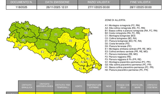 Allerta 118/2025