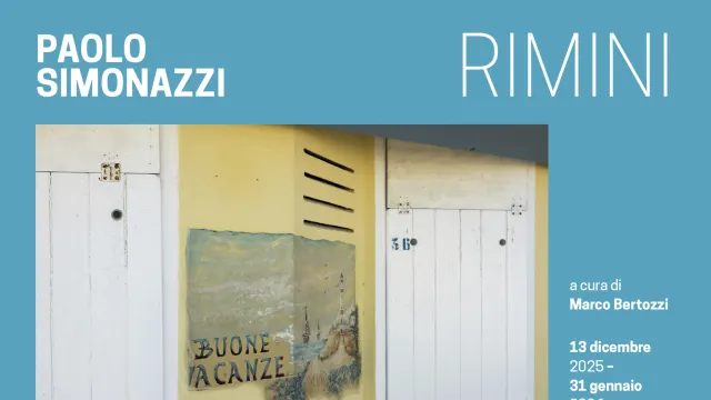 locandina Rimini nelle fotografie di Paolo Simonazzi - spazio eugeo 13 dicembre -31 gennaio