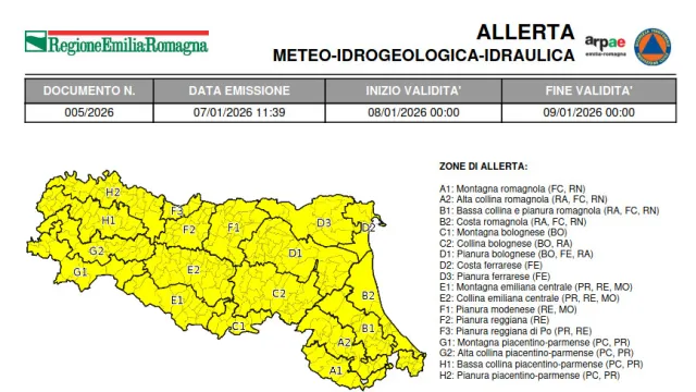 Allerta meteo 005/2026