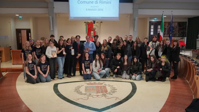 Da Goslar a Rimini - studenti tedeschi accolti nella Sala del Consiglio