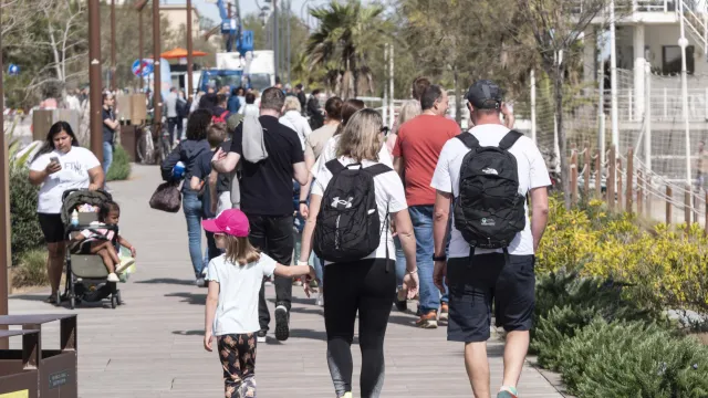Turisti a Rimini nel weekend di Pasqua