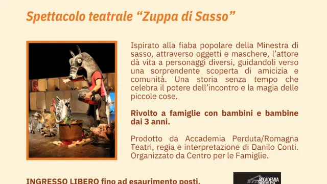 Locandina Zuppa di sasso - mese famiglie 2026