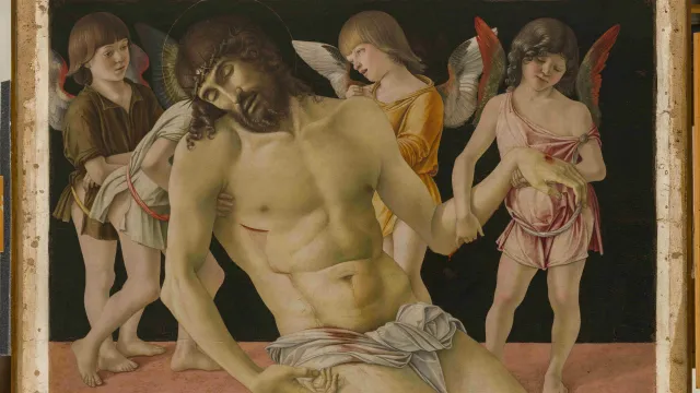 Fig. 1 Giovanni bellini, Pietà, Rimini RESTAURATA