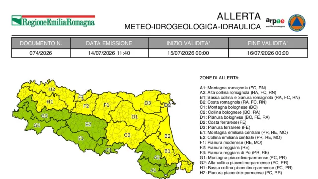 Allerta Meteo n.74 del 2026