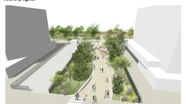 nuovo accesso al Parco del Mare da via Vespucci