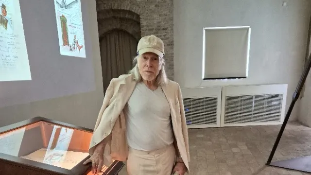 Elliott Murphy in visita al Fellini Museum