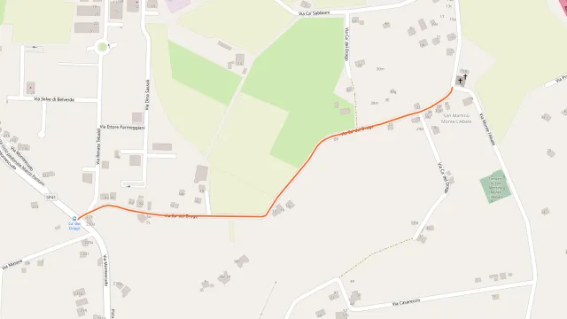 Mappa via Cà del Drago Rimini