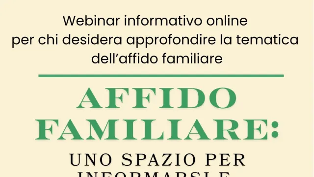 webinar affido 6 ottobre