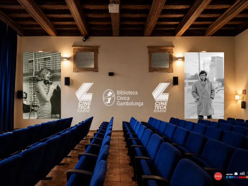 Rendering allestimento cineteca interno 
