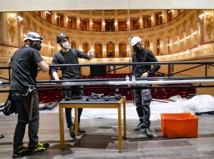 allestimento Teatro Galli