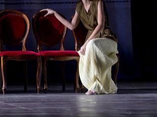 Lidia Fridman nelle prove dell'Aroldo in scena al Teatro Galli di Rimini