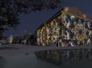  Rendering dello spettacolo di videomapping