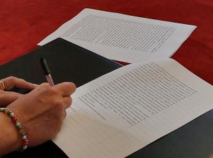 la firma della convenzione