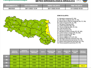 Allerta meteo n. 82