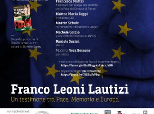 4 febbraio ore 9.30 - al Teatro degli Atti di Rimini, l’incontro rivolto alle scuole intitolato “Franco Leoni Lautizi. Un testimone tra Pace Memoria e Europa”