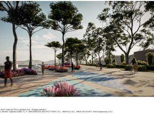 Parco del Mare sud - rendering progettuali del tratto 6
