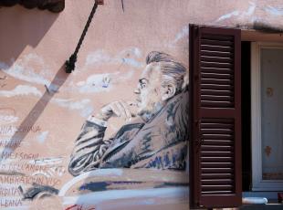 Murale di Fellini