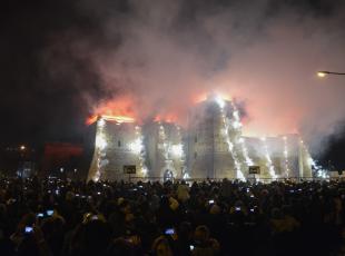 incendio al castello