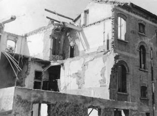 Casa delle Suore Salesiane dopo i bombardamenti