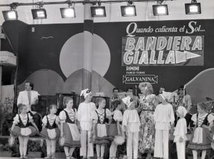 Sandra Milo al Bandiera Gialla di Rimini nel 1987