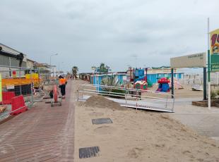 Cantiere Parco del mare fra Marebello e Rivazzurra